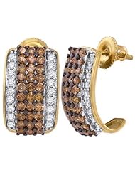 1.87CTW-DIA HOOPS EARRING