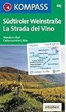 S&uuml;dtiroler Weinstra&szlig;e/La Strada del Vino - Wandern / Rad - Carta  escursioni / bike - GPS-genau - 1:25.000 - 