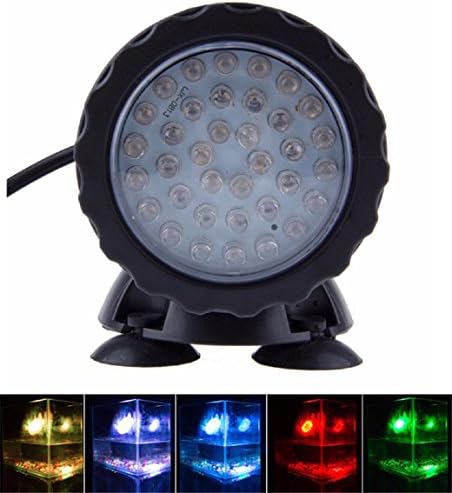 HOCN Underwater RGB Led Light Waterproof Ip68 Fountain Pool Lamp Aquarium Fish Tank Coral Reef Light for Swimming Pool Pond Light AC110-245v