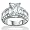 Platinum over Sterling Silver Emerald-Cut and Channel-Set DiamonUltra™ Cubic Zirconia Ring