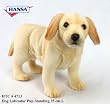 Yellow Lab Puppy Standing Plush Toy 14" L