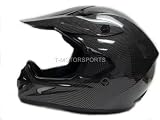 Carbon Fiber Dirt Bike Atv Motocross Helmet Mx Gear (XLarge)