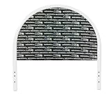 New Twin Size Children's Youth White Metal Headboard with Custom Seattle Seahawks NFL Upholstered Headboard