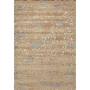 6'x9' Handmade Tibetan Wool and Silk Rug