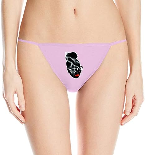 YQUE56 Women's Rihanna Lighting T-back Underwear Pink Size L
