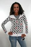 Harajuku Lovers Hearts Tooth White and Red Hoodie