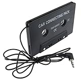 Universal Car Audio Cassette Adapter, Black