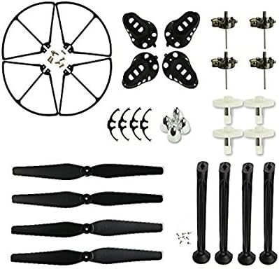 Gtstoys(TM) Spare Replacement Parts Kit for Syma X8 X8C X8W Main Blades & Landing Skids & Frames & Main Gears RC Quadcopter (Black)