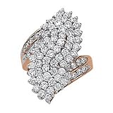 14K Rose Gold Diamond Right-Hand Ring - 1.15 Ct.