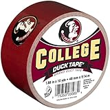 Duck Brand 240265 Florida State University College Logo Duct Tape, 1.88-Inch by 10 Yards, Single Roll