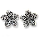 Pewter Flower Earrings