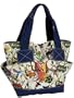 The SAK Pax Eco Canvas Tote,Peace Print w/ Navy Trim,one size