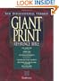 NIV Holy Bible Giant Print Reference Edition, Thumb Indexed, Burgundy Bonded Leather