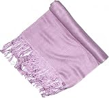 Men Scarf Silk Pashmina Anniversary Gift Man Handmade In India Purple 60 x 11