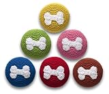 Doggles DOTYCRBL-BO Crochet Bone Ball 6 pk