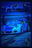 BooBoo James Sofronas #14 Global Motorsports Group Porsche Composition in Blue 8 X 10