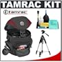 Tamrac 5515 Adventure Zoom 5 Digital SLR Camera Bag Holster Case (Red) + Tripod + Accessory Kit for Canon Rebel T3, T3i, T1i, T2i, EOS 60D, 5D, 7D, Nikon D3000, D3100, D5000, D5100, D7000, D300s, Olympus Evolt E-5, E-30, E-620 & Sony Alpha A560, A580, A33, A35, A55