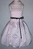 Clearance Polka Dotted Bubble Dress - Pink/Black Sz 6 Remaining