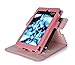 Fire HD 6 2014 Case, roocase Dual View Fire HD 6 Folio Case Cover with Stand [Supports Auto Sleep/Wake Feature] for Amazon Fire HD 6 2014, Pink