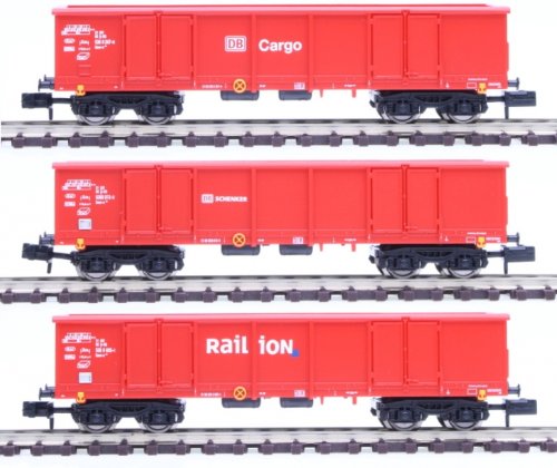 Arnold HN 6083 - offene G&uuml;terwagen Eaos, DB Cargo, Railion, Schenker, 3-teiliges Set Preisvergleich