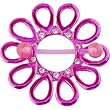 Bioplast Pink Jeweled Flower Nipple Shield