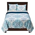 Home Medallion Comforter - Aqua