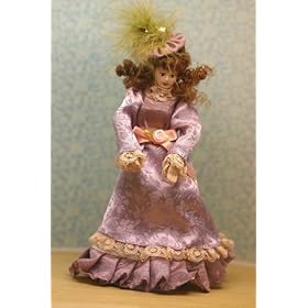 <b>A Victorian Lady Porcelaine Doll - Dollhouse Miniature</b>
