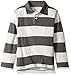 The Children's Place Big Boys' Long Sleeve Striped Polo, Eclipse, Medium/7/8