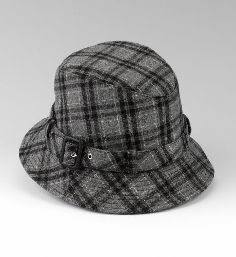 Check Smart Buckle Trilby Hat