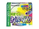 FUJIFILM DVD-RAMきれい録りキャンバスレーベル3倍速対応5枚パックミックス VDRMP120HX5M3X