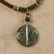 Jasper Silver Wire Wrapped Pendant Necklace - Stone Color & Matrix Will Vary!