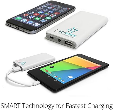 Smart Power Bank External Cell Phone Battery Pack Compatible with All USB-Powered (5000 mAh)