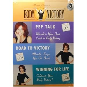 Marilu Henner's Body Victory - "Fit & Firm - Pilates Made Simple" and "Pep Talk, Road to Victory and Winning For Life" 3 CD Set plus "Cookbook" and "Makeover Manual" Booklet and "Restaurant Guide and Grocery List" Fold-outs