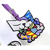 Romero Britto Luggage Tag "Happy Cat"