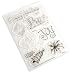 Sizzix 654952 4-by-6-Inch Clear Stamps, Christmas, Set of 8