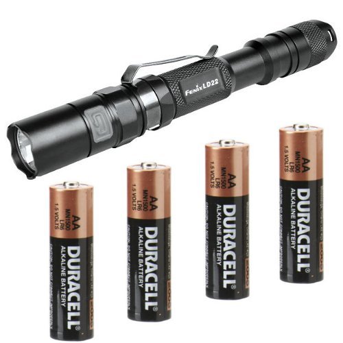 Images for Fenix LD22 XP-G R5 190 Lumen LED Flashlight Combo - Includes 4 x AA Duracell Batteries