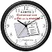 Habit 2 - Begin with the End in Mind (Spanish Text) - Wall Clock from THE 7 HABITS - CLOCK COLLECTION by WatchBuddy Timepieces (Black Frame)