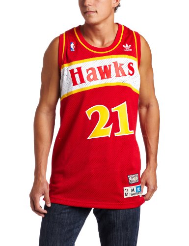 NBA Atlanta Hawks Dominique Wilkins Swingman Jersey Red, Large