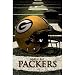 Green Bay Packers (Helmet on Field) Sports Poster Print - 24x36