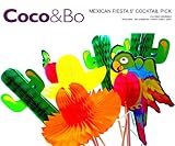 10 x Coco&Bo Mexican Party 6  Cocktail Pick - Hawaiian Beach Luau Cocktail Accessories