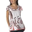 Mossimo Black Grey Printed Sheer - M