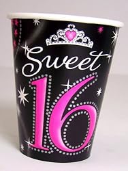 Sweet 16 Sparkle Cups 8ct
