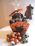 Halloween Flying Witch Chocolate Candy Gift Basket