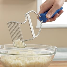 Buy Best Manufacturers Gourmet Masher 10-inch Blue Handle