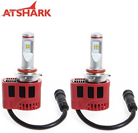 Atshark 90W 9000LM 9006 Headlights Bulb Conversion Kit 12PCS Philips LED 6000K White Super Bright Halogen HID Replacement