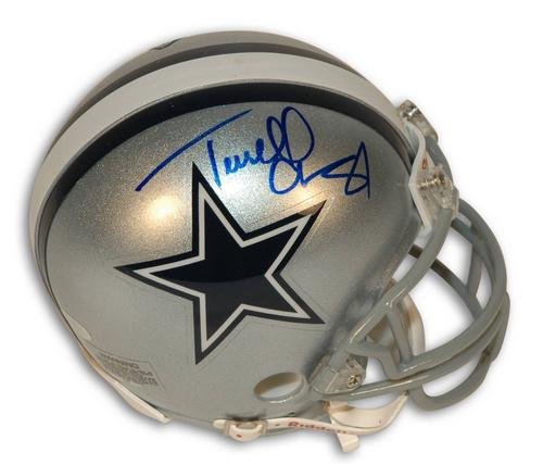 Autographed Terrell Owens Dallas Cowboys Mini Helmet