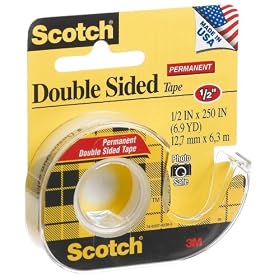 Scotch Double Sided Tape, 1 roll: Office Products