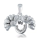 Bling Jewelry Sterling Silver My Sunshine Sunflower Pendant