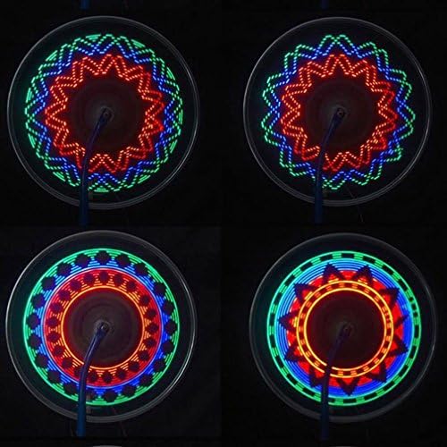 New 32 LED Patterns Cycling Bikes Bicycles Rainbow Wheel Signal Tire Spoke Light FO