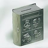 PEWTER FINISH STORYBOOK MONEY BANK